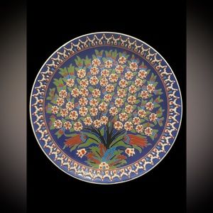 Turkish Tile Art Wall Art Handmade Hand-Painted Plate
